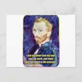 Vincent van Gogh - Zitat Postkarte (Vorderseite)