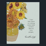 Vincent Van Gogh Zitat Wall Art Künstlicher Leinwanddruck<br><div class="desc">Vincent Van Gogh Zitat Wall Art - Ein moderner Blick auf Van Gogh's Sonnenblumen mit einem seiner berühmtesten Zitate machen ein einzigartiges und künstlerisches Geschenk .</div>