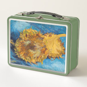 Vincent van Gogh - Zwei geschnittene Sonnenblumen Metall Brotdose