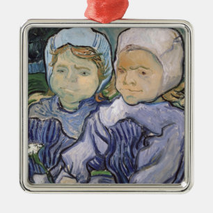 Vincent van Gogh Zwei kleine Mädchen, 1890 Ornament Aus Metall