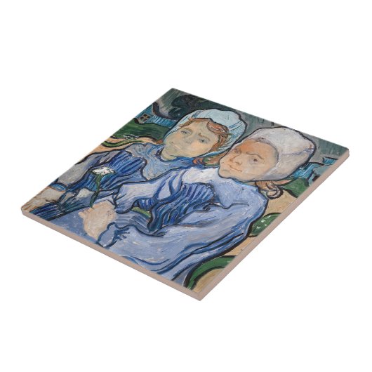 Vincent van Gogh - Zwei kleine Mädchen Fliese (Seite)