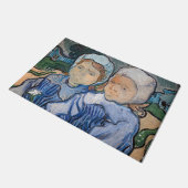 Vincent van Gogh - Zwei kleine Mädchen Fußmatte (Schrägansicht)