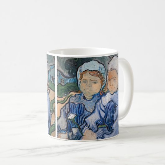 Vincent van Gogh - Zwei kleine Mädchen Kaffeetasse (VorderseiteRechts)
