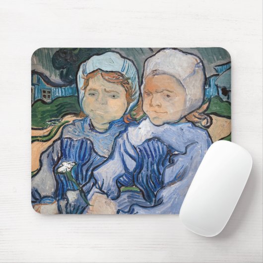 Vincent van Gogh - Zwei kleine Mädchen Mousepad (Mit Mouse)