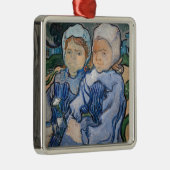 Vincent van Gogh - Zwei kleine Mädchen Ornament Aus Metall (Rechts)