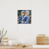 Vincent van Gogh - Zwei kleine Mädchen Poster (Küche)