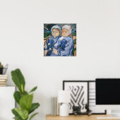 Vincent van Gogh - Zwei kleine Mädchen Poster (Heimbüro)