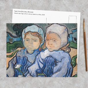 Vincent van Gogh - Zwei kleine Mädchen Postkarte