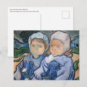 Vincent van Gogh - Zwei kleine Mädchen Postkarte