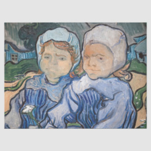 Vincent van Gogh - Zwei kleine Mädchen Seidenpapier