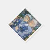 Vincent van Gogh - Zwei kleine Mädchen Serviette (Ecke)