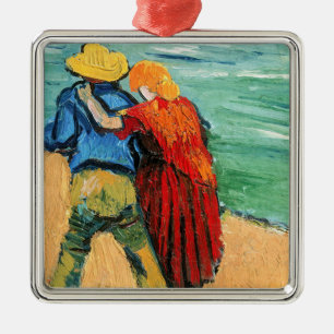 Vincent van Gogh - Zwei Liebende Ornament Aus Metall