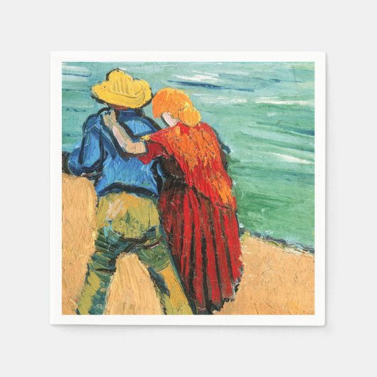 Vincent van Gogh - Zwei Liebhaber Serviette (Vorderseite)
