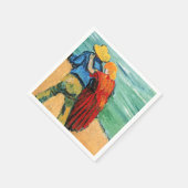 Vincent van Gogh - Zwei Liebhaber Serviette (Ecke)
