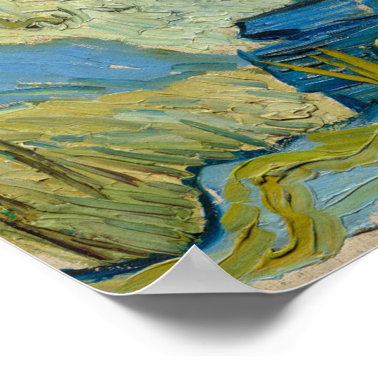 Vincent Van Gogh, zwei Poplars in den Alpen Poster (Ecke)