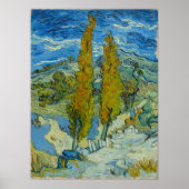 Vincent Van Gogh, zwei Poplars in den Alpen Poster (Vorne)