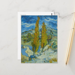 Vincent Van Gogh, zwei Poplars in den Alpen Postkarte