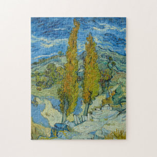Vincent Van Gogh, zwei Poplars in den Alpen Puzzle