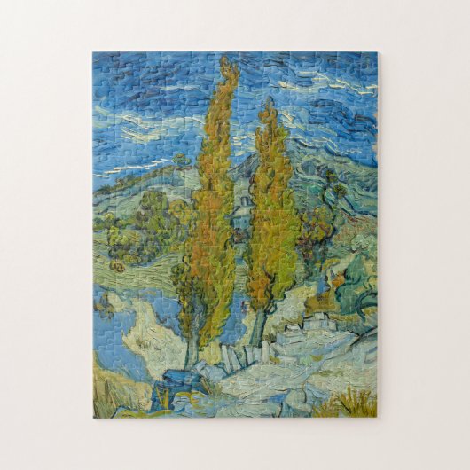 Vincent Van Gogh, zwei Poplars in den Alpen Puzzle (Vertikal)