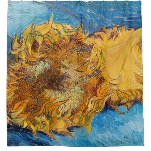 Vincent van Gogh - Zwei Schnittblumen Duschvorhang (Vorderseite)