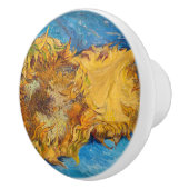 Vincent van Gogh - Zwei Schnittblumen Keramikknauf (Rechts)