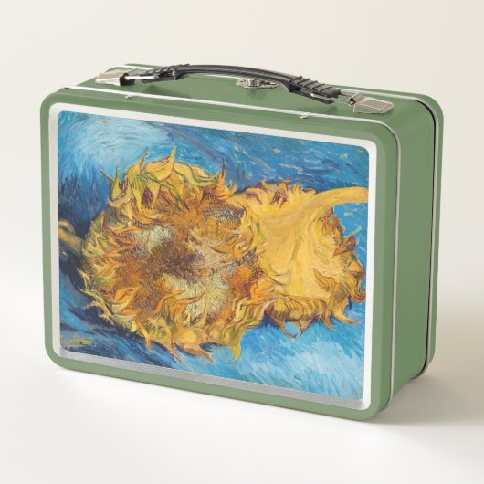 Vincent van Gogh - Zwei Schnittblumen Metall Brotdose (Rückseite)