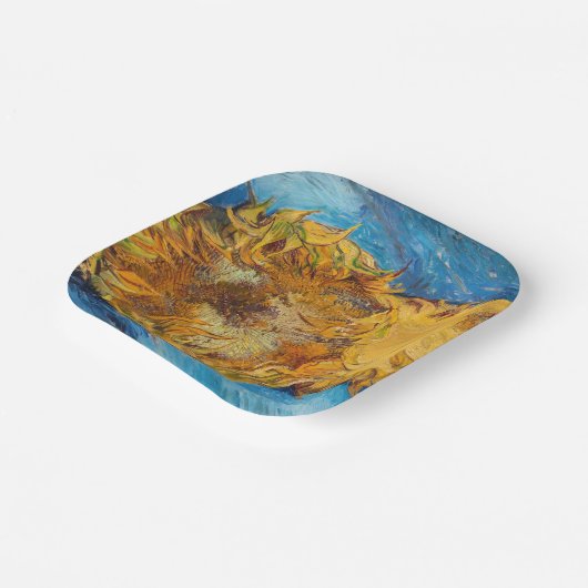 Vincent van Gogh - Zwei Schnittblumen Pappteller (Gewinkelt)
