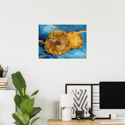 Vincent van Gogh - Zwei Schnittblumen Poster (Heimbüro)
