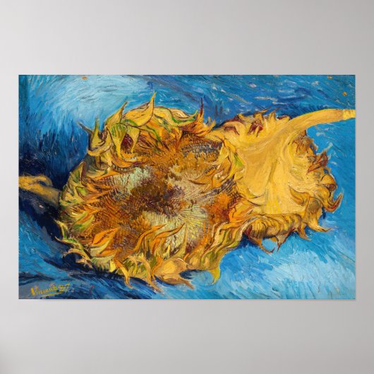 Vincent van Gogh - Zwei Schnittblumen Poster (Vorne)