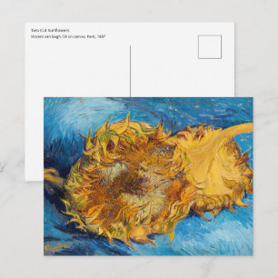 Vincent van Gogh - Zwei Schnittblumen Postkarte