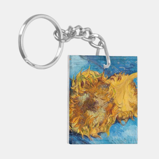 Vincent van Gogh - Zwei Schnittblumen Schlüsselanhänger (Vorderseite links)