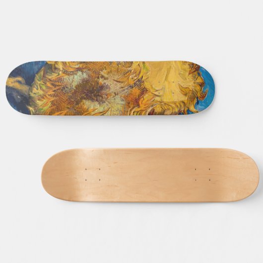 Vincent van Gogh - Zwei Schnittblumen Skateboard (Horizontal)