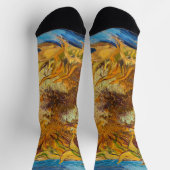 Vincent van Gogh - Zwei Schnittblumen Socken (Oben)