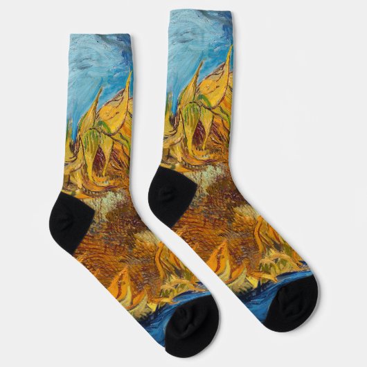 Vincent van Gogh - Zwei Schnittblumen Socken (Rechts)