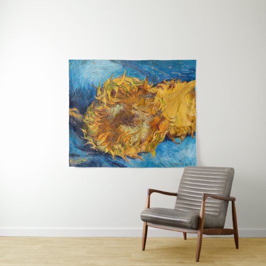 Vincent van Gogh - Zwei Schnittblumen Wandteppich (Beispiel (Horizontal))