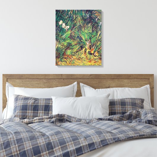 Vincent Van Gogh - Zwei weiße Schmetterlinge für s Leinwanddruck (Insitu (Schlafzimmer))