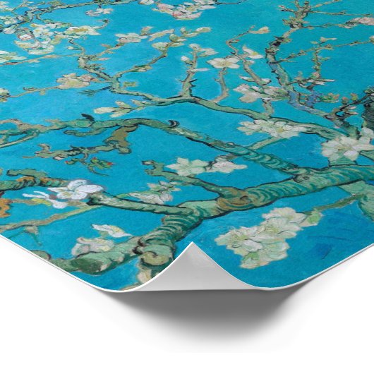 Vincent Van Gogh - Zweig with Almond Blossom Poster (Ecke)