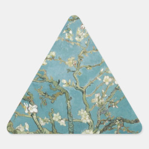 Vincent Van Gogh Zweige von Almond Tree Dreieckiger Aufkleber