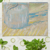Vincent van Gogh - Zweigstelle Almond im Glas Geschirrtuch (Gefaltet)