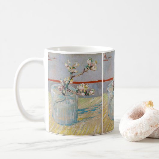 Vincent van Gogh - Zweigstelle Almond im Glas Kaffeetasse (Mit Donut)