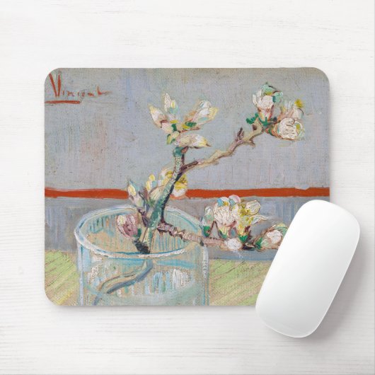 Vincent van Gogh - Zweigstelle Almond im Glas Mousepad (Mit Mouse)