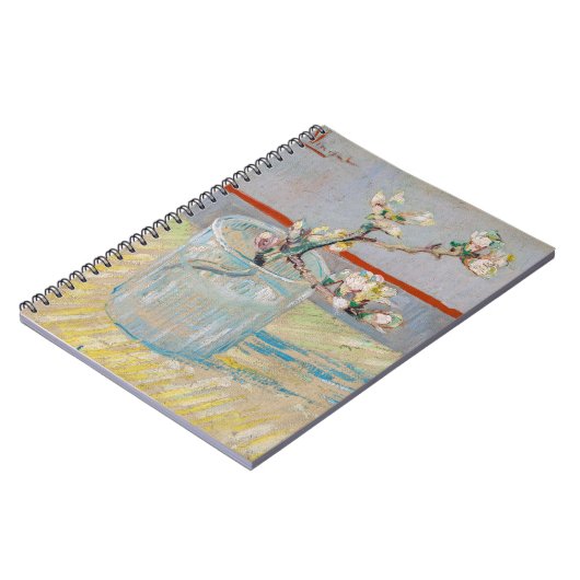 Vincent van Gogh - Zweigstelle Almond im Glas Notizblock (Linke Seite)