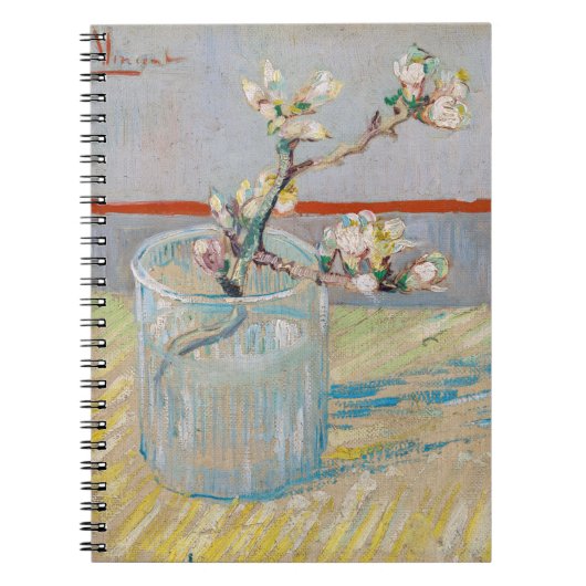 Vincent van Gogh - Zweigstelle Almond im Glas Notizblock (Vorderseite)