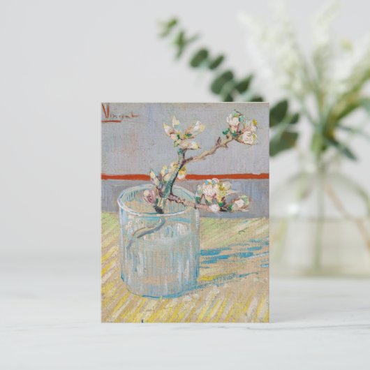 Vincent van Gogh - Zweigstelle Almond im Glas Postkarte (Stehend Vorderseite)
