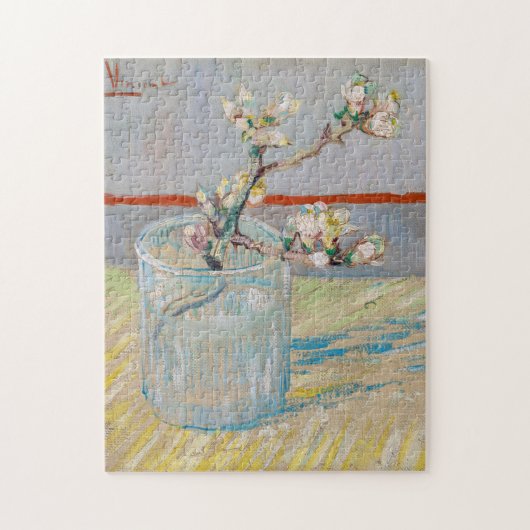 Vincent van Gogh - Zweigstelle Almond im Glas Puzzle (Vertikal)