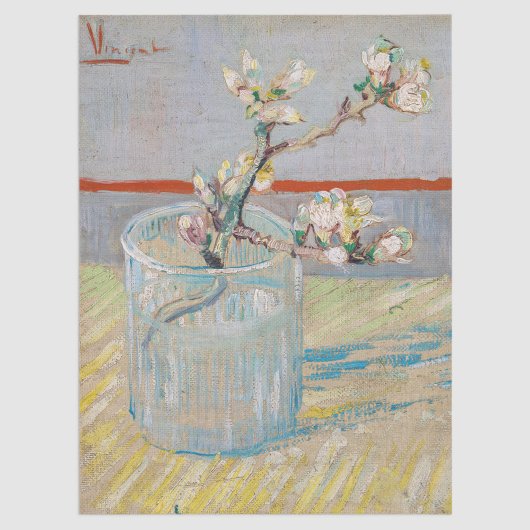 Vincent van Gogh - Zweigstelle Almond im Glas Seidenpapier