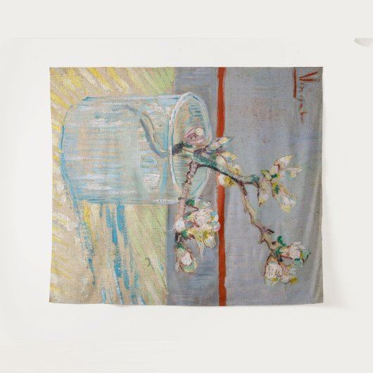 Vincent van Gogh - Zweigstelle Almond im Glas Wandteppich (Vorderseite (Horizontal))