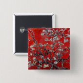 Vincent van Gogh Zweigstellen mit Almond Blossom Button (Vorne & Hinten)