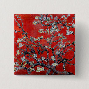 Vincent van Gogh Zweigstellen mit Almond Blossom Button