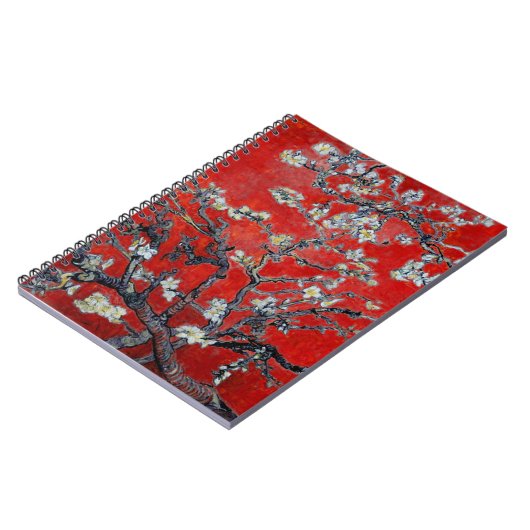 Vincent van Gogh Zweigstellen mit Almond Blossom R Notizblock (Linke Seite)